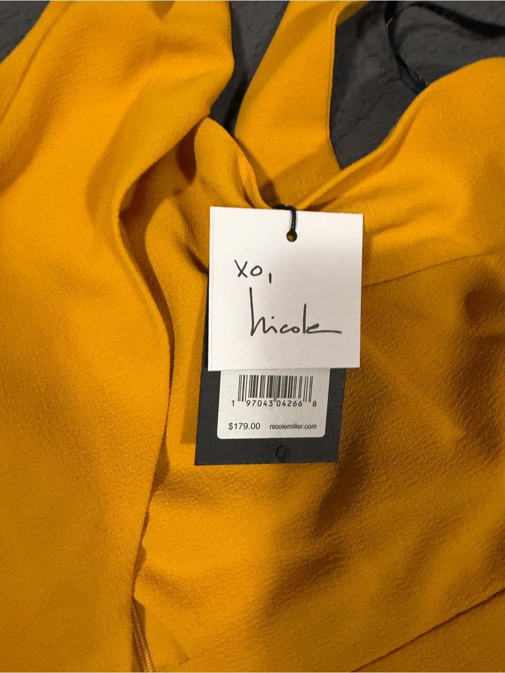 Nicole Miller Golden Yellow Blazer Jacket